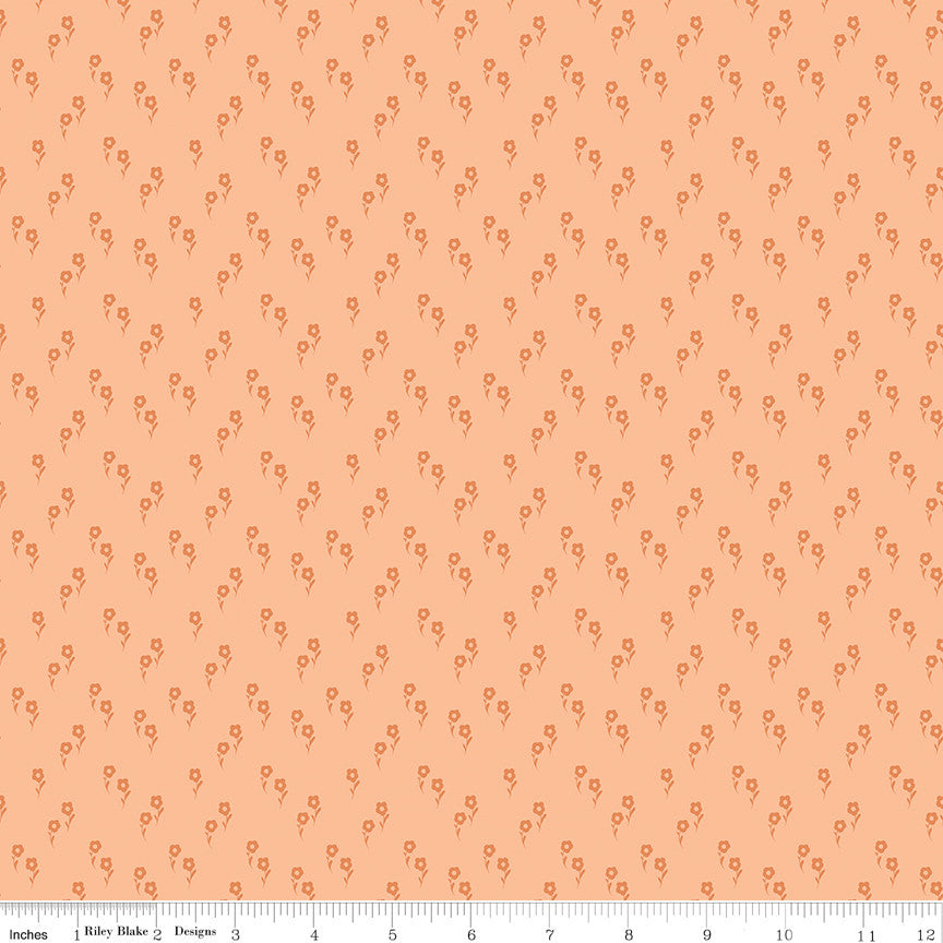 Wanderlust Jasmine Apricot Yardage by Danelys Sidron for Riley Blake Designs | C15476-APRICOT
