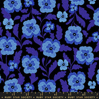 PRESALE Hello Alice Violets Black Yardage by Sarah Watts for Ruby Star Society | RS2126 16