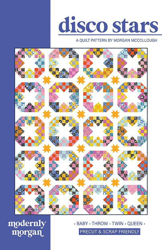 Disco Stars Quilt Pattern by Modernly Morgan Yardage | MM 031