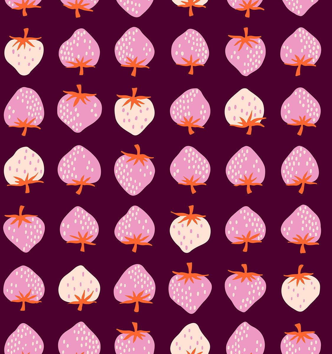 Strawberry Deep Plum Strawberry Yardage by Kimberly Kight for Ruby Star Society | RS3084 19