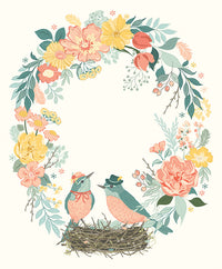 New Beginnings Panel by Sandy Gervais for Riley Blake Designs | Panel size is 36" x 43" | P15757-PANEL