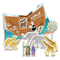 Two by Two Noah's Ark Quiet Book Felt Panel by Cayla Naylor for Riley Blake Designs | Panel Size 36" x 48" | FT16688-PANEL