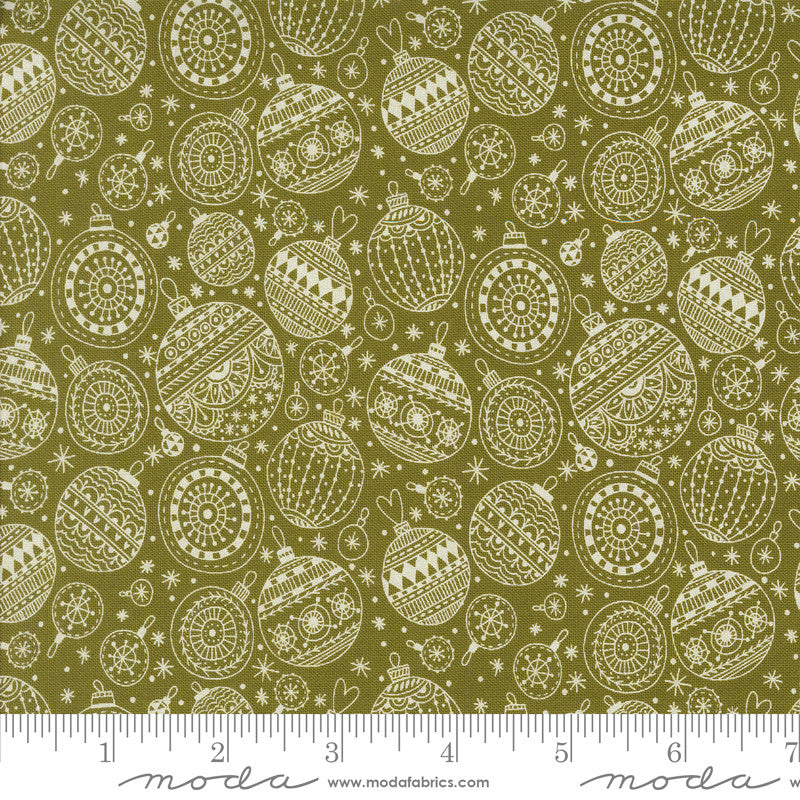Emmitt and Ivy Ornaments Pine Yardage by Sweetwater for Moda Fabrics | 55694 33