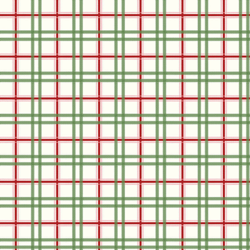 Mistletoe & Holly Plaid Cloud Yardage by Beverly McCullough for Riley Blake Designs | C16407-CLOUD