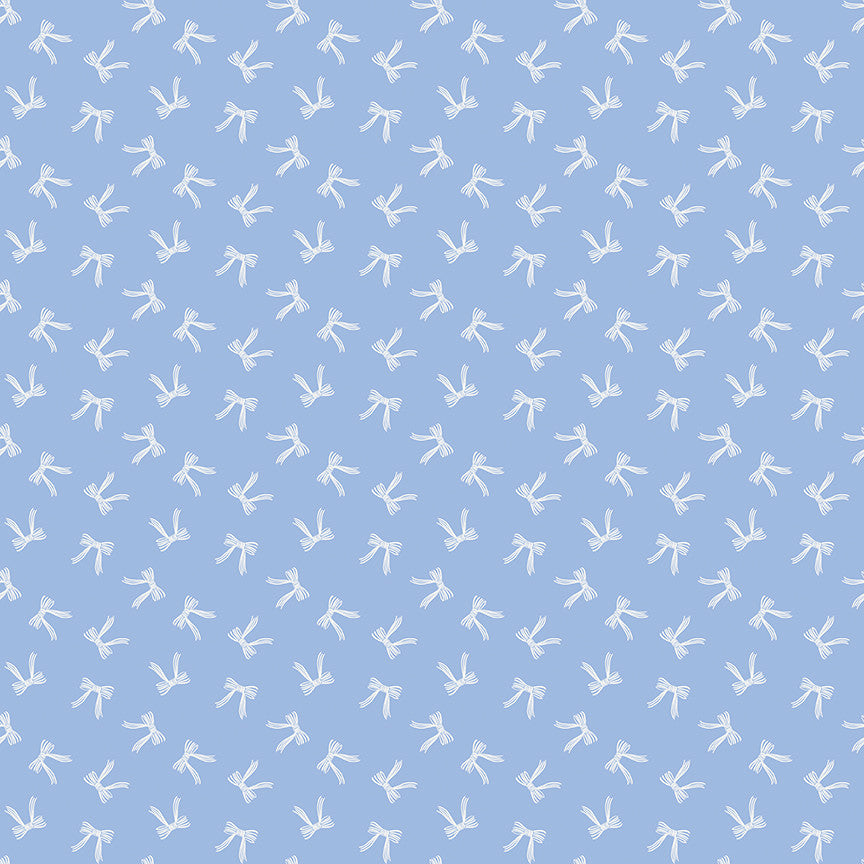 Penelope Bows Sky Yardage by My Mind's Eye for Riley Blake Designs | C16643-SKY