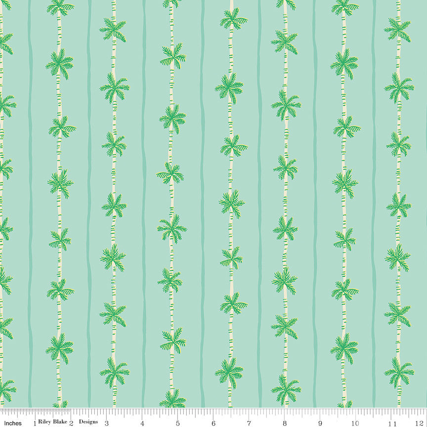 Forever Neverland Palm Stripe Songbird Yardage by Jill Howarth for Riley Blake Designs | C15906-SONGBIRD