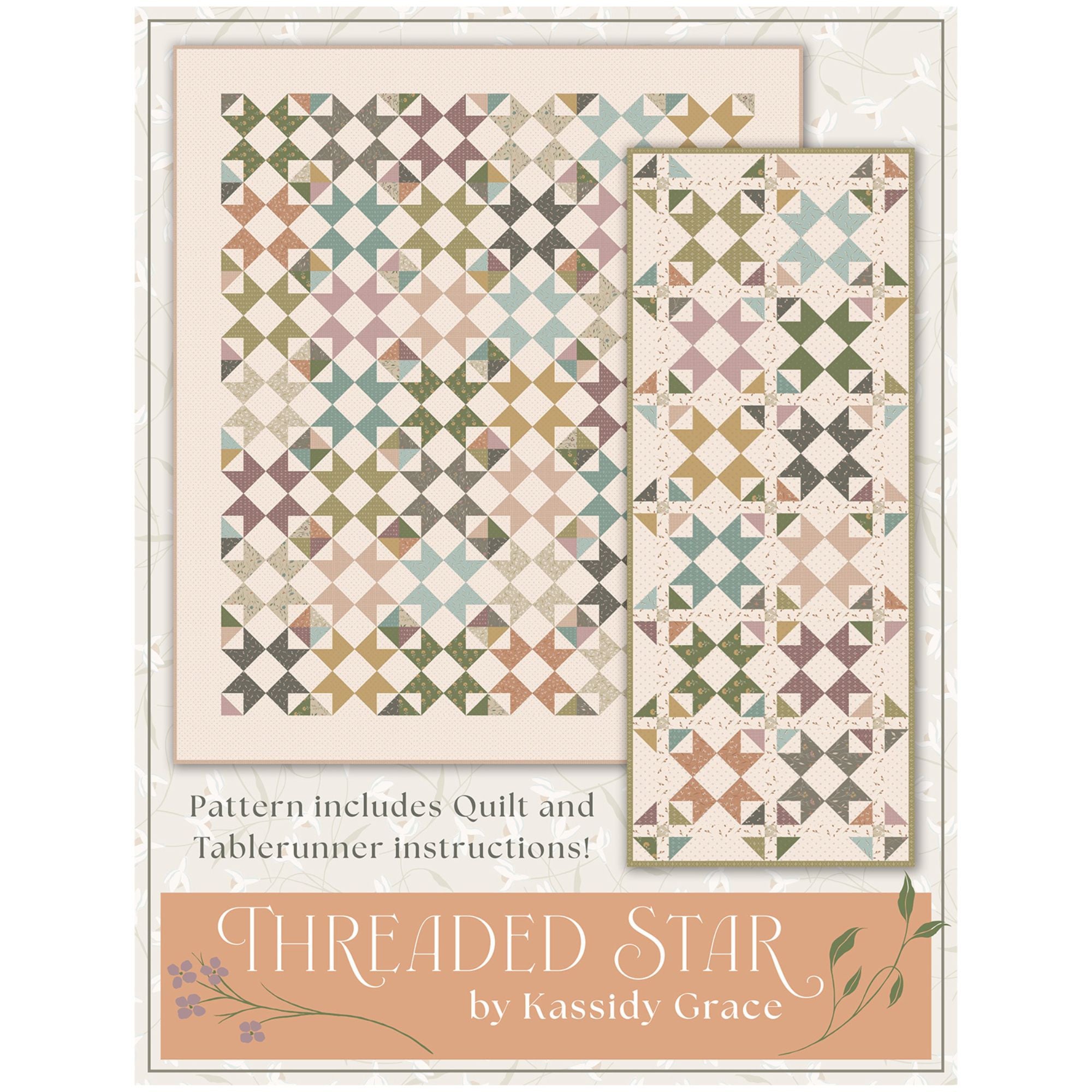 Threaded Star Quilt Pattern by Kassidy Grace for It's Sew Emma | P051-ISE-312