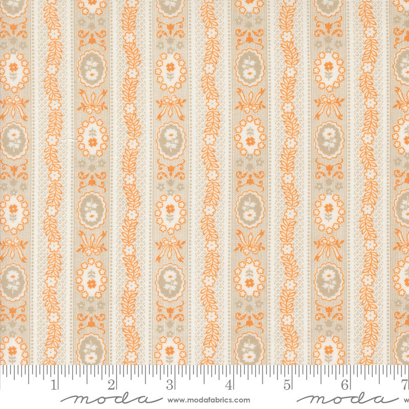Agatha Road Wallpaper Ghost Multi Yardage by Fig Tree & Co for Moda Fabrics | 35412 11