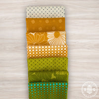 Color Crush Custom Fat Quarter Bundle Honey Lime by V and Co. for Moda Fabrics | 7 Fat Quarters