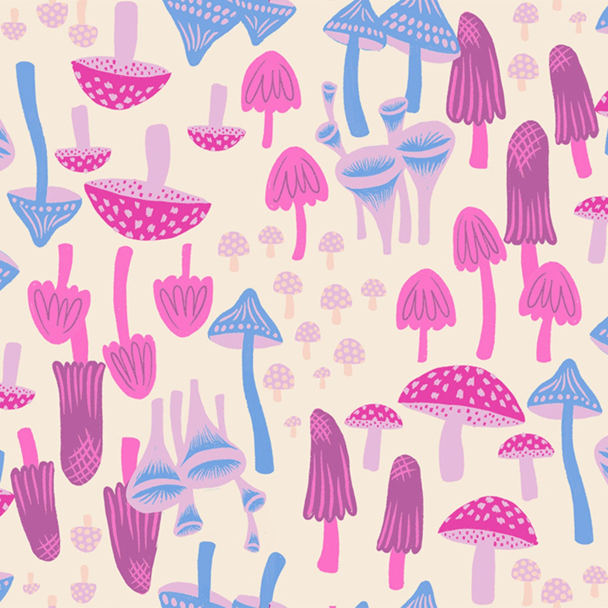 PRESALE Hello Alice Mushroom Land Shell Yardage by Sarah Watts for Ruby Star Society | RS2124 11