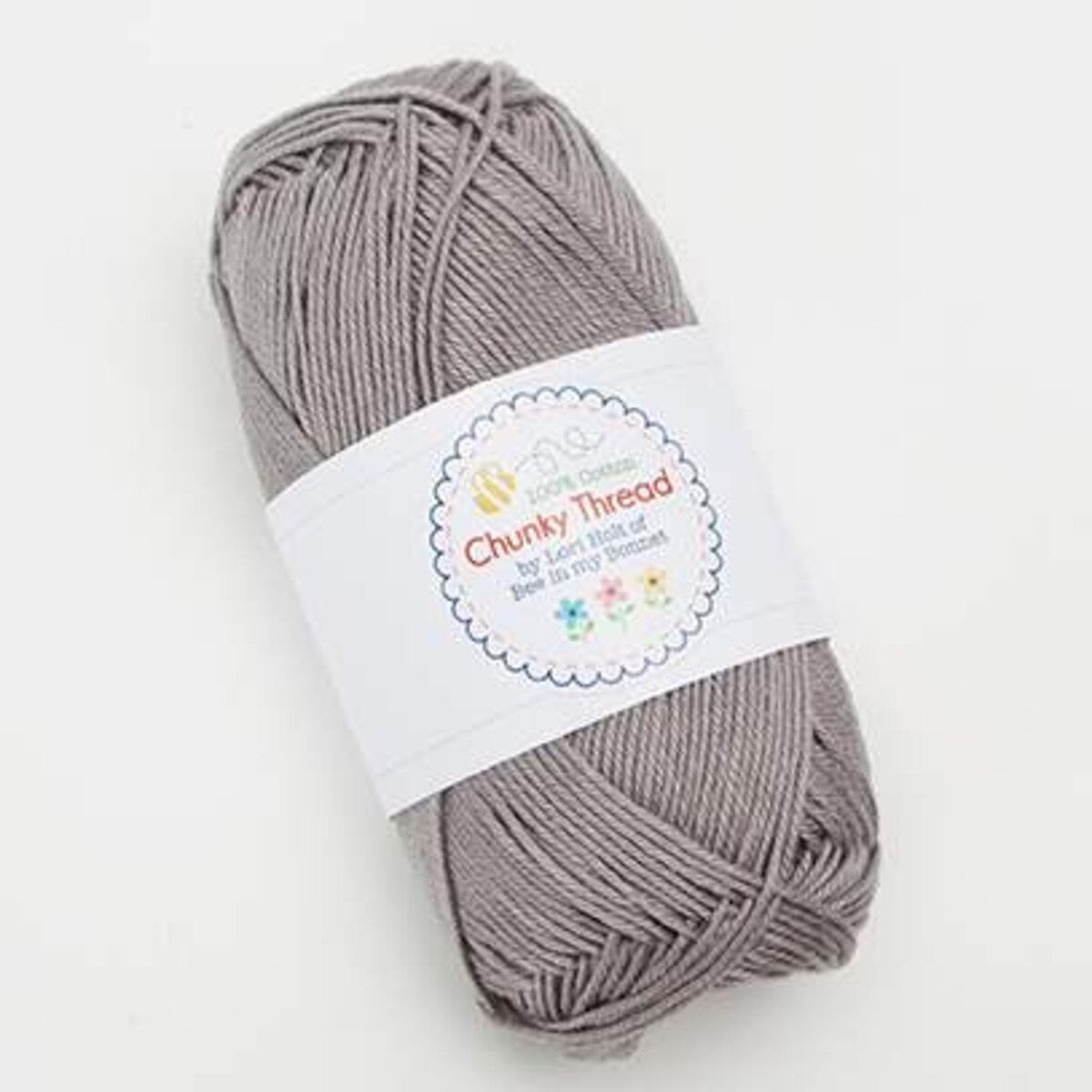 Lori Holt Chunky Thread Riley Gray by Lori Holt of Bee in My Bonnett | 100% Cotton Yarn | STCT-11549