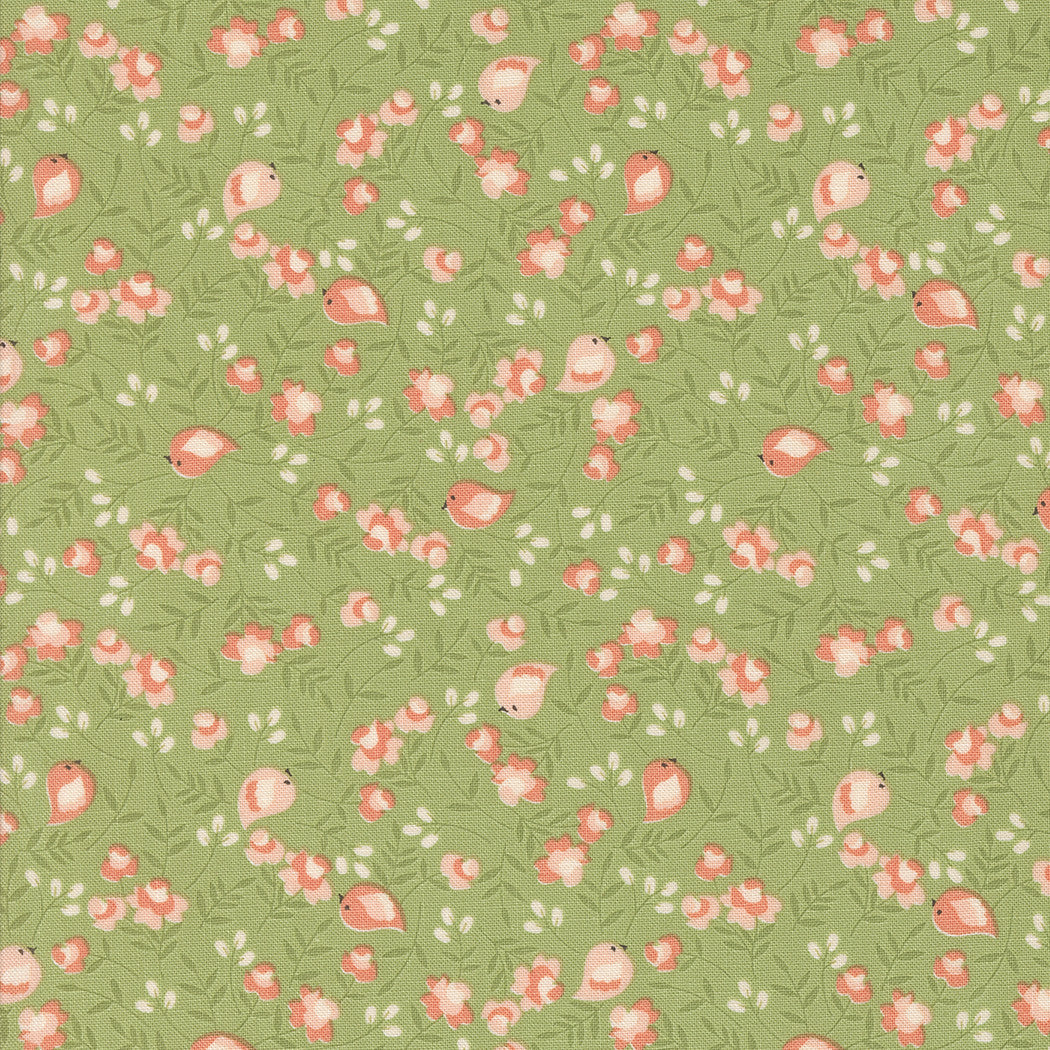 Abloom Songbird  Cucumber Yardage by Corey Yoder for Moda Fabrics | 29212 17