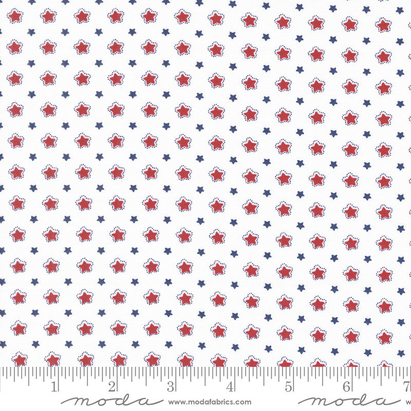 Star Spangled Folk Stars Patriotic by April Rosenthal of Prairie Grass for Moda Fabrics | 24174 11