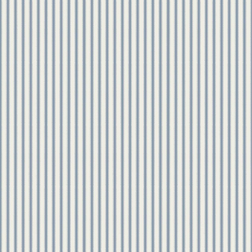 Ivy Reese Ticking Blue Yardage by Deena Rutter for Riley Blake Designs | C16605-BLUE
