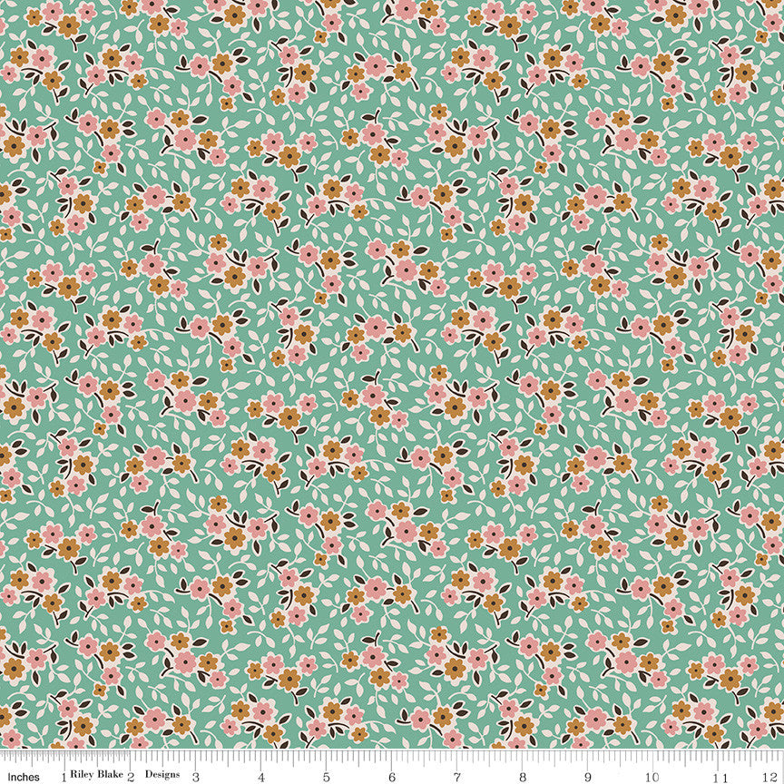 Gentler Times Swell Seaglass Yardage by Lori Holt of Bee in My Bonnet For Riley Blake Designs | c16473-Seaglass