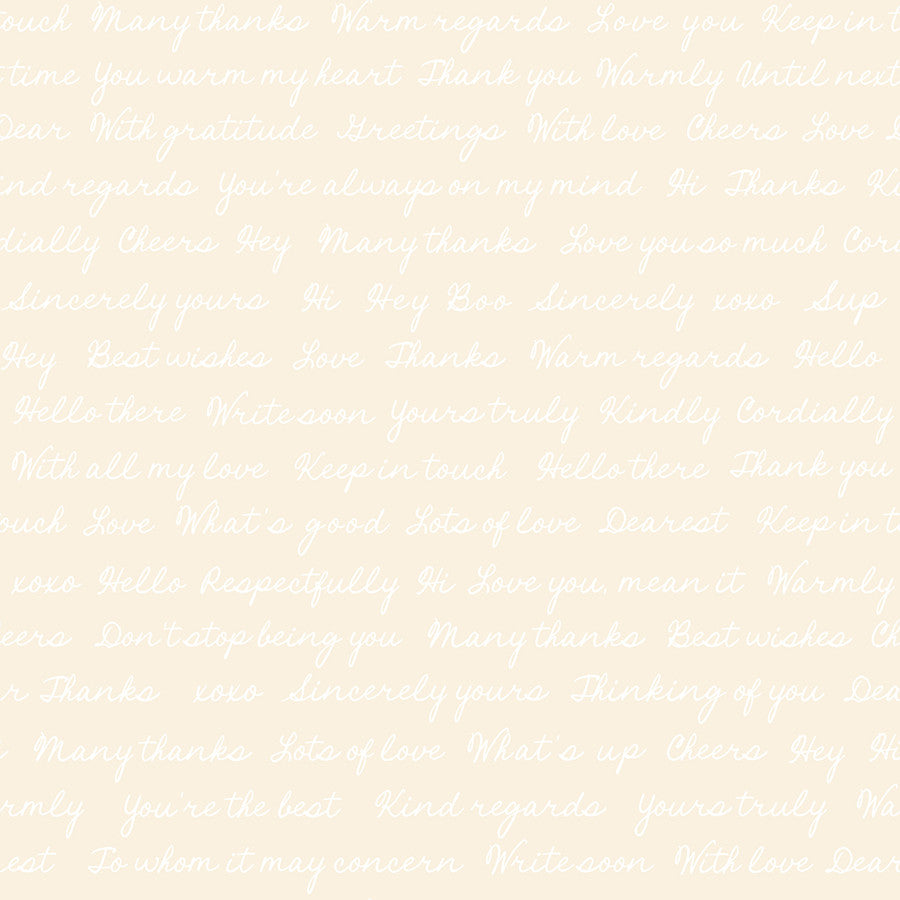 Salutations Hello Goodbye Natural Yardage by Rashida Coleman Hale for Ruby Star Society | RS1096 11