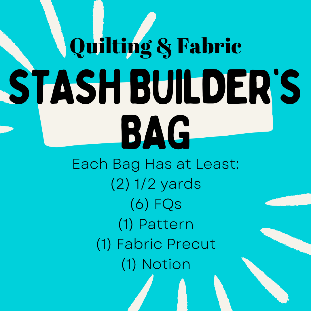 Stash Builder's Bag for Quilting and Fabric Lovers  | Mixed Fabric Scrap Bag