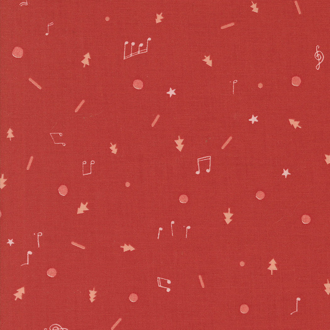 Tiny Christmas Christmas Red Yardage by Lizzy House for Moda Fabrics | 37137 12