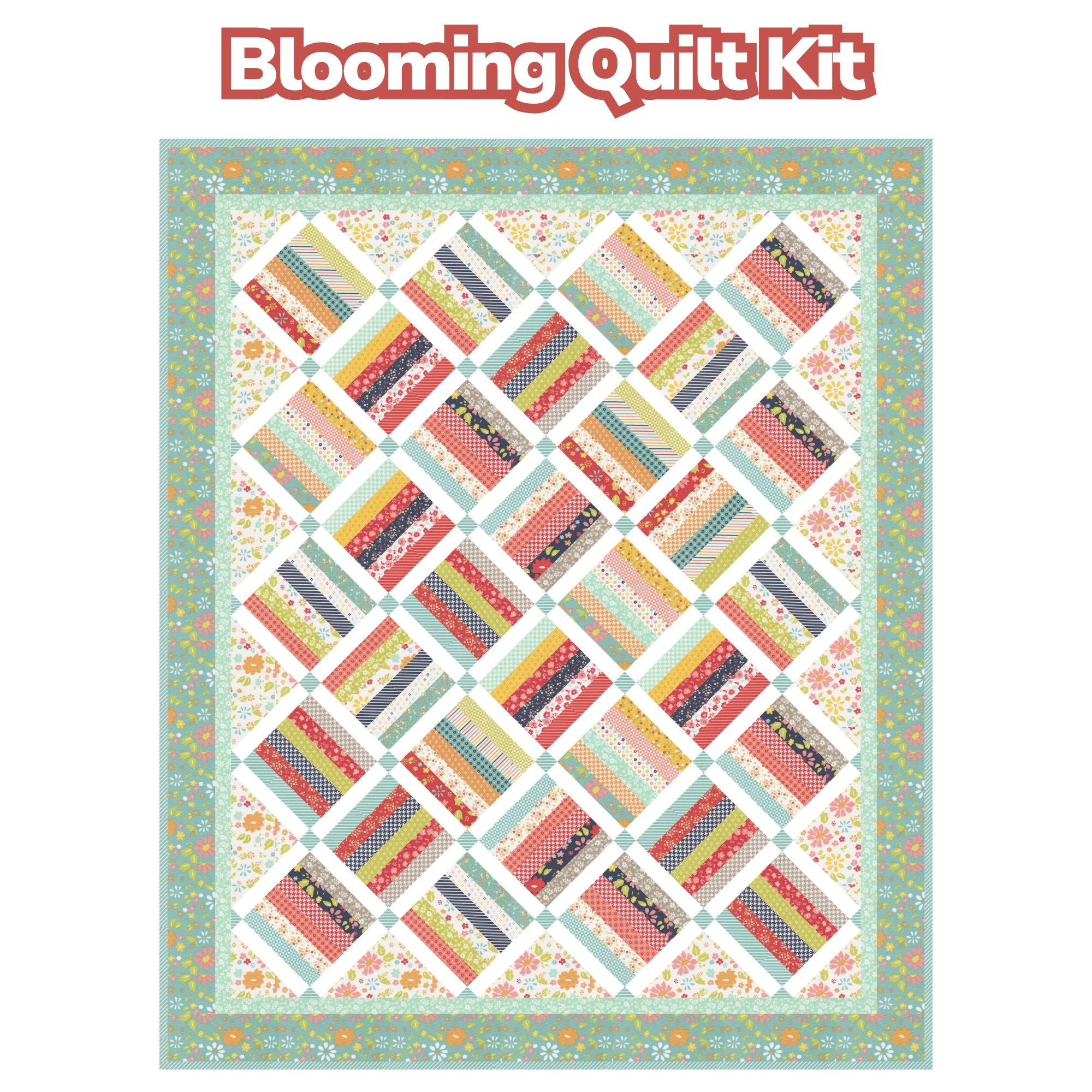 Blooming Custom Quilt Kit With Delightfully Yours by Sherri & Chelsi for Moda Fabrics | 48" x 58" (Medium Version)