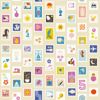 Salutations Stampy Parchment Yardage by Rashida Coleman Hale for Ruby Star Society | RS1089 11