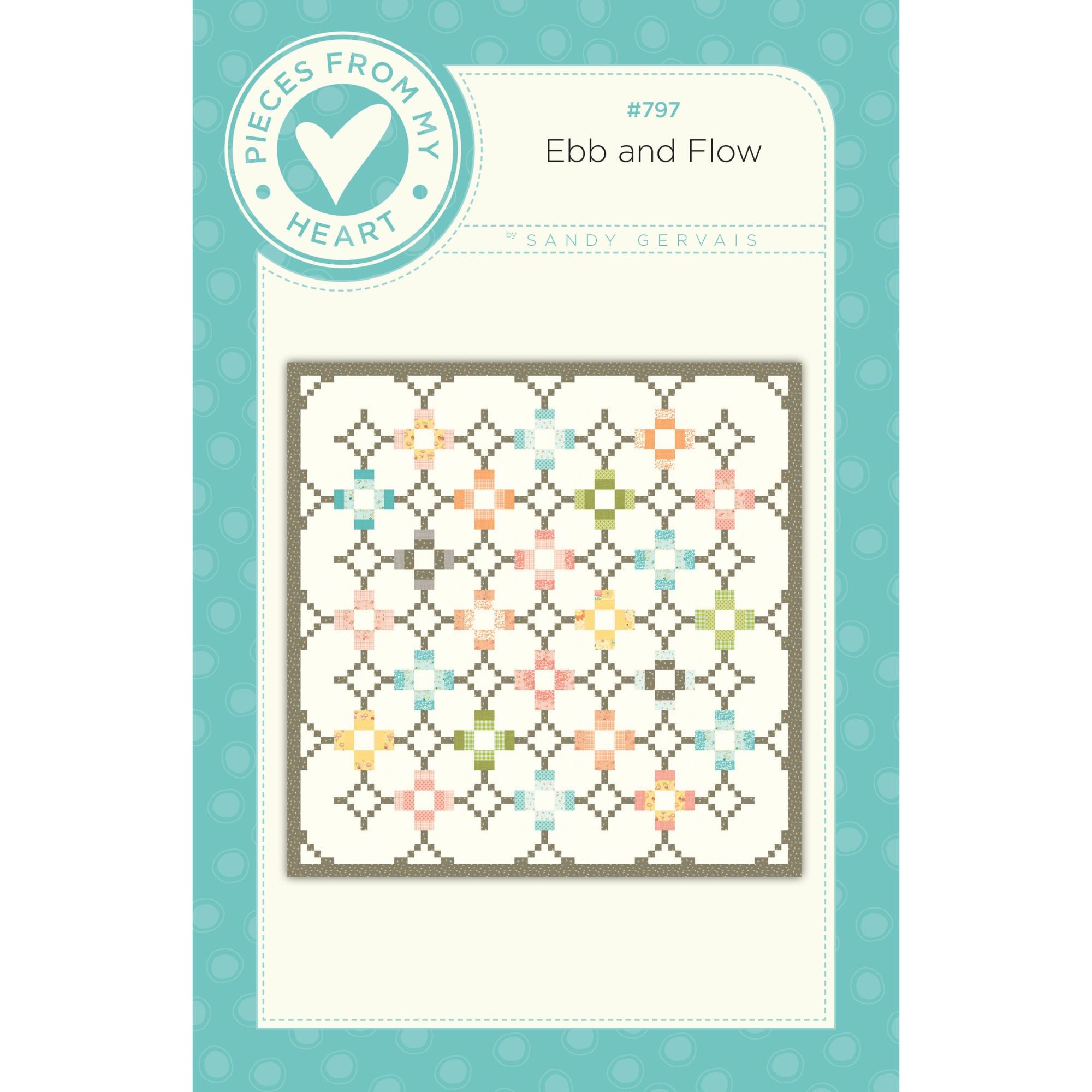 PRESALE Ebb and Flow Quilt Pattern by Sandy Gervais | P157-EBBANDFLOW