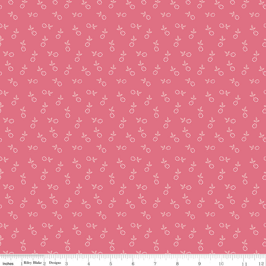 Gentler Times Bygone Tea Rose Yardage by Lori Holt of Bee in My Bonnet For Riley Blake Designs | C16471-TEAROSE