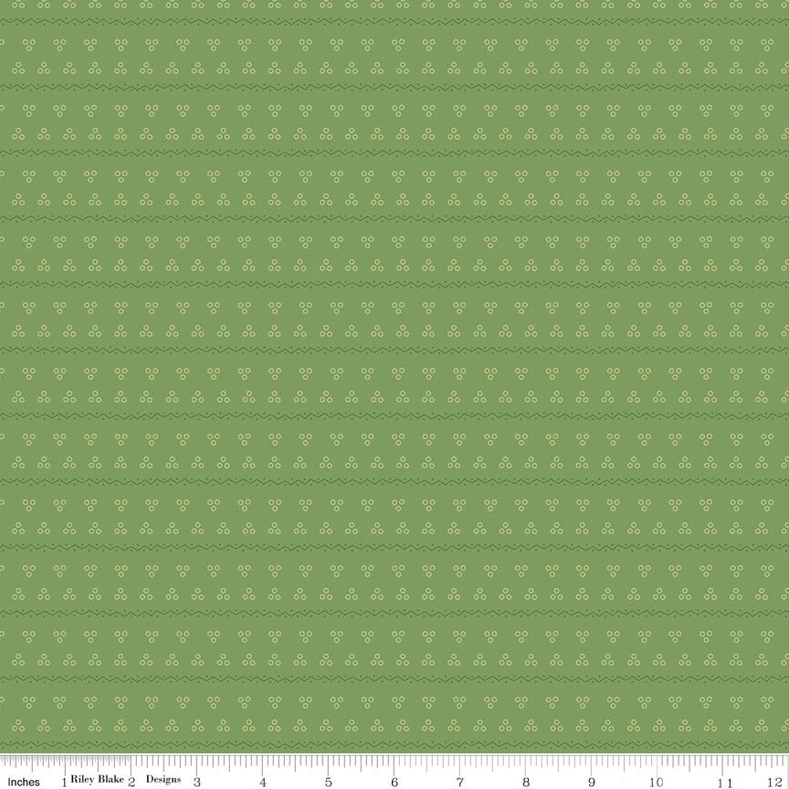 Gentler Times Remember Basil Yardage by Lori Holt of Bee in My Bonnet For Riley Blake Designs | C16483-BASIL