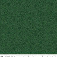Charming Christmas Floral Outline Green Yardage by Kelsey Carlson for Riley Blake Designs | C16354-GREEN