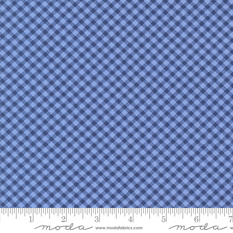 Star Spangled Simple Check Shining Sea Yardage by April Rosenthal of Prairie Grass for Moda Fabrics | 24175 13