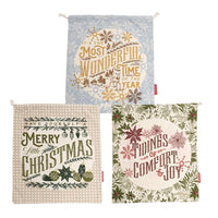 Old World Yuletide Gift Bags by Fancy That Design House | Christmas Gift Bags | Set of 3