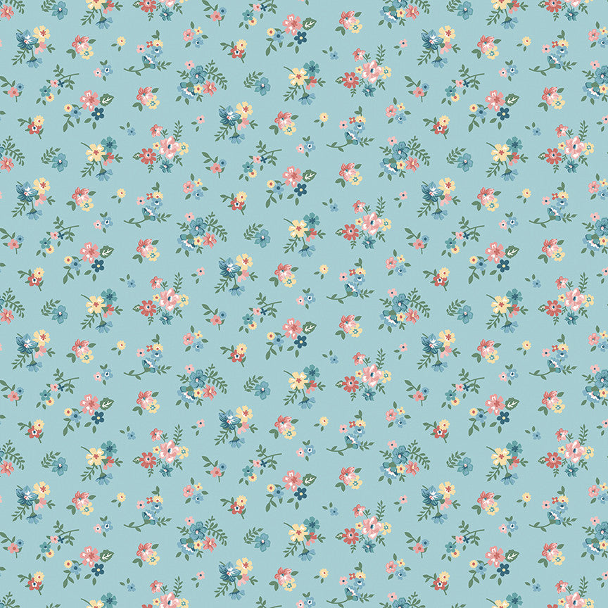 Mary Catherine Ditsy Floral Songbird Yardage by Amy Smart for Riley Blake Designs | C16703-SONGBIRD