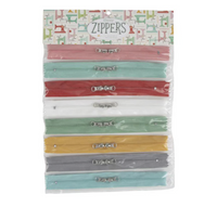 Happy Zippers by Lori Holt of Bee in My Bonnet | 8 Colorful Zippers | ST-22902