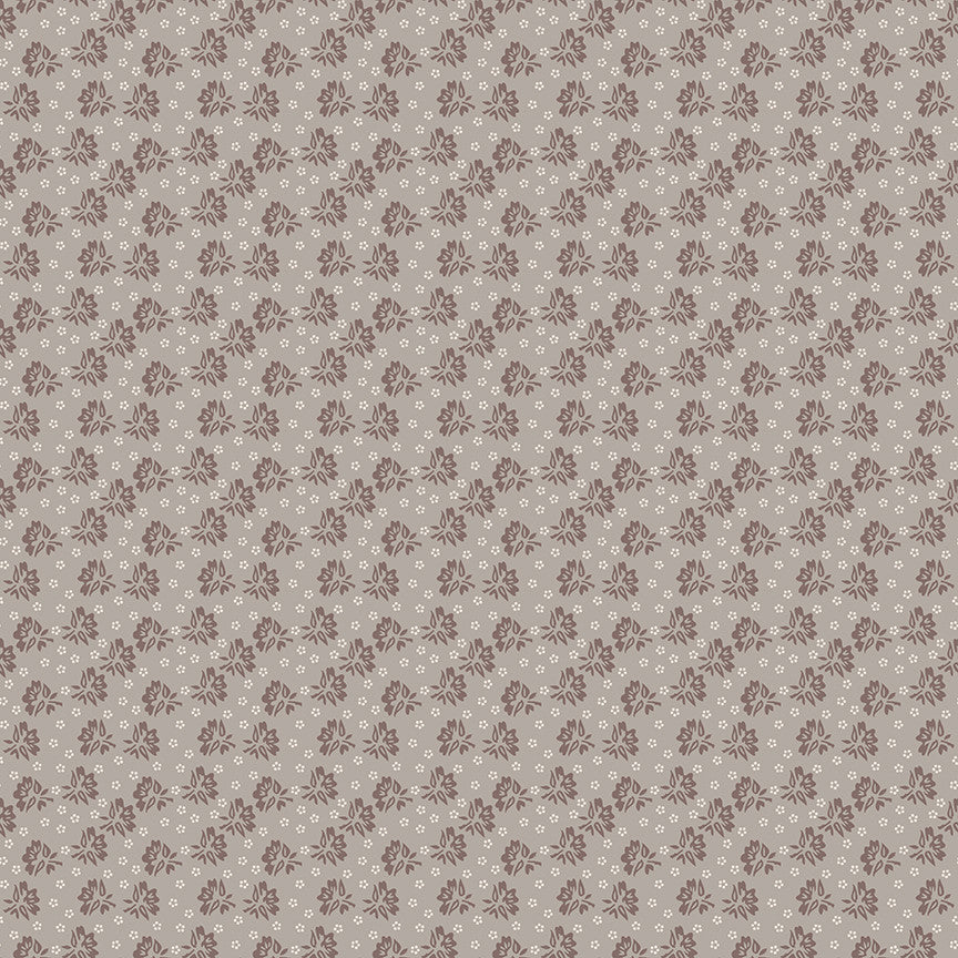 Piece & Plenty Floribunda Pewter Yardage by Lori Holt for Riley Blake Designs | 5 Yard Backing | C15876-PEWTER