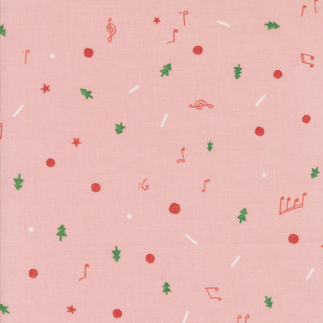 Tiny Christmas Christmas Cookie Cotton Candy Yardage by Lizzy House for Moda Fabrics | 37137 15