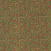 Berry And Pine Pine Needles Sage Yardage by Lella Boutique for Moda Fabrics | 5243 12