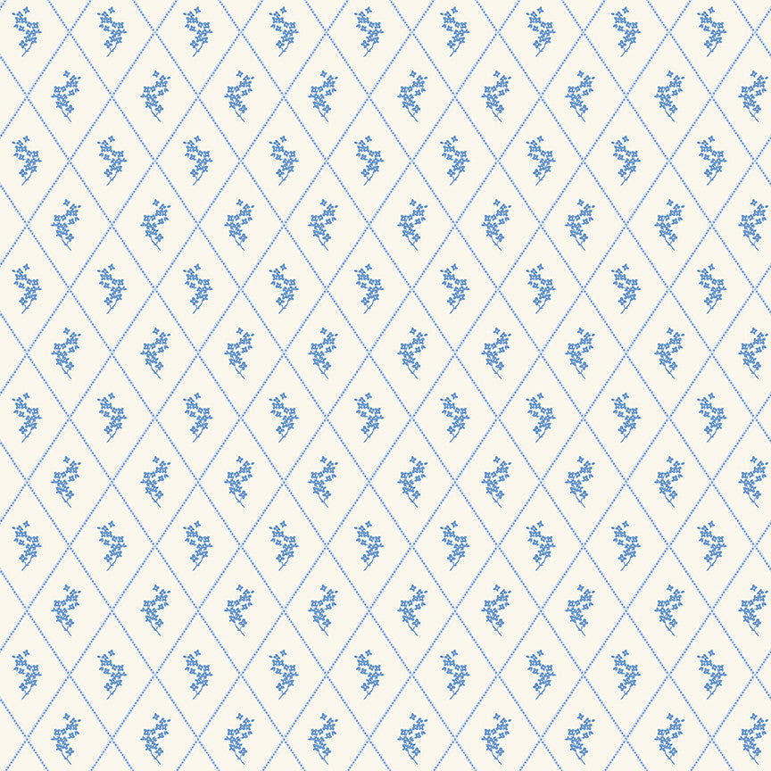 Penelope Diamonds Cream Yardage by My Mind's Eye for Riley Blake Designs |  C16642-CREAM