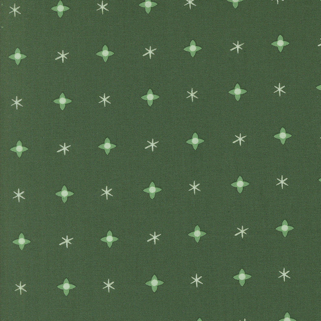 Tiny Christmas Christmas Star Pine Yardage by Lizzy House for Moda Fabrics | 37135 19