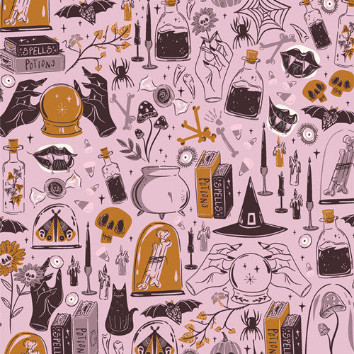 Ghostly & Haunted Witching Hour Eerie Yardage by Art Gallery Fabrics | 100% Premium Cotton Fabric | GHH13143