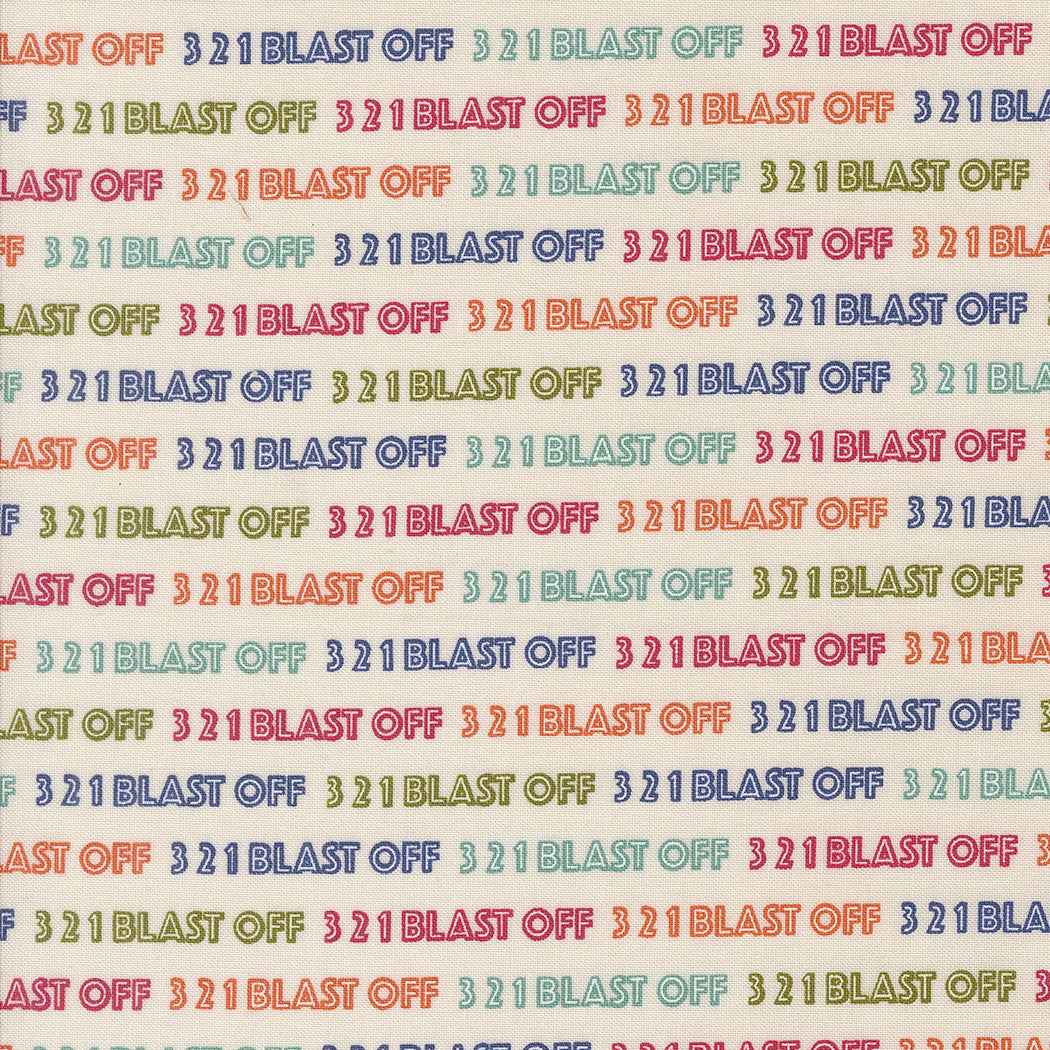 321 Blast Off Countdown Spacesuit Yardage by Stacy Iest Hsu for Moda Fabrics | 20952 11