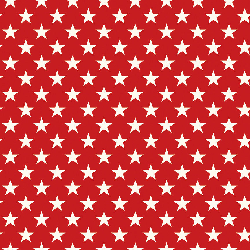 Freedom Garden Stars Red Yardage by My Mind's Eye for Riley Blake Designs | C15622-RED
