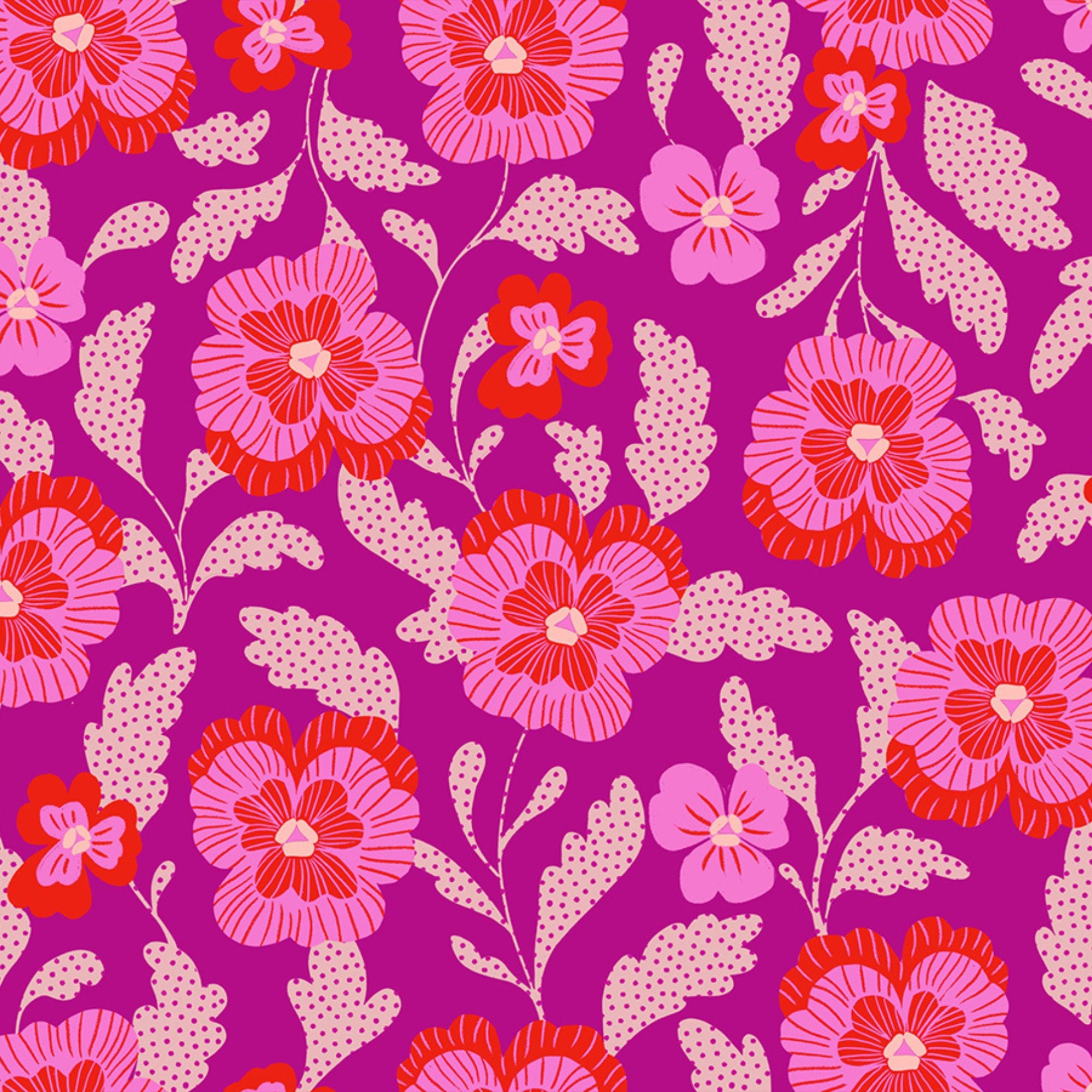 PRESALE Hello Alice Violets Berry Yardage by Sarah Watts for Ruby Star Society | RS2126 13