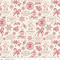 Merry Little Christmas Cream Treats Yardage by My Mind's Eye for Riley Blake Designs |C14841 CREAM
