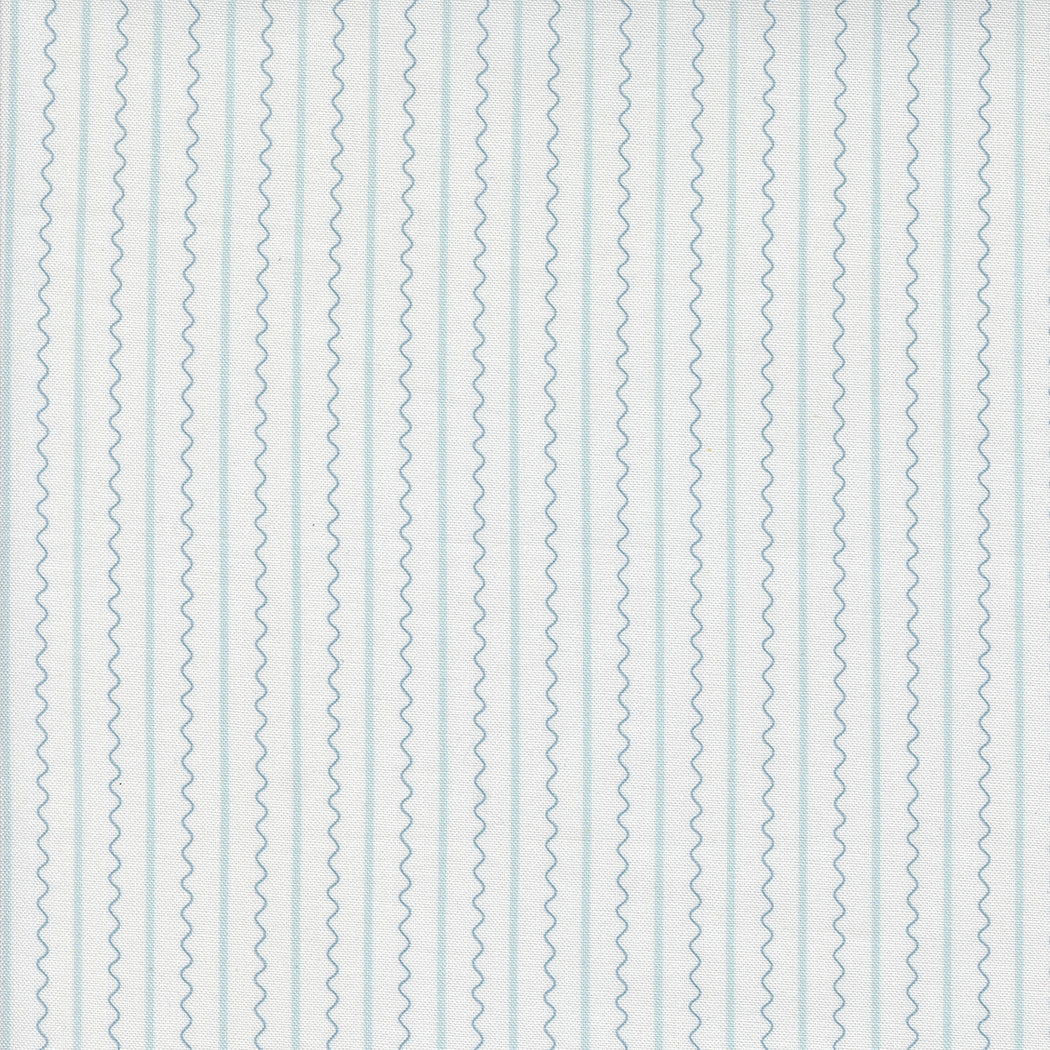 Mixed Bag of Bonbons Frequency White Blue Yardage by Jen Kingwell for Moda Fabrics | 18257 11