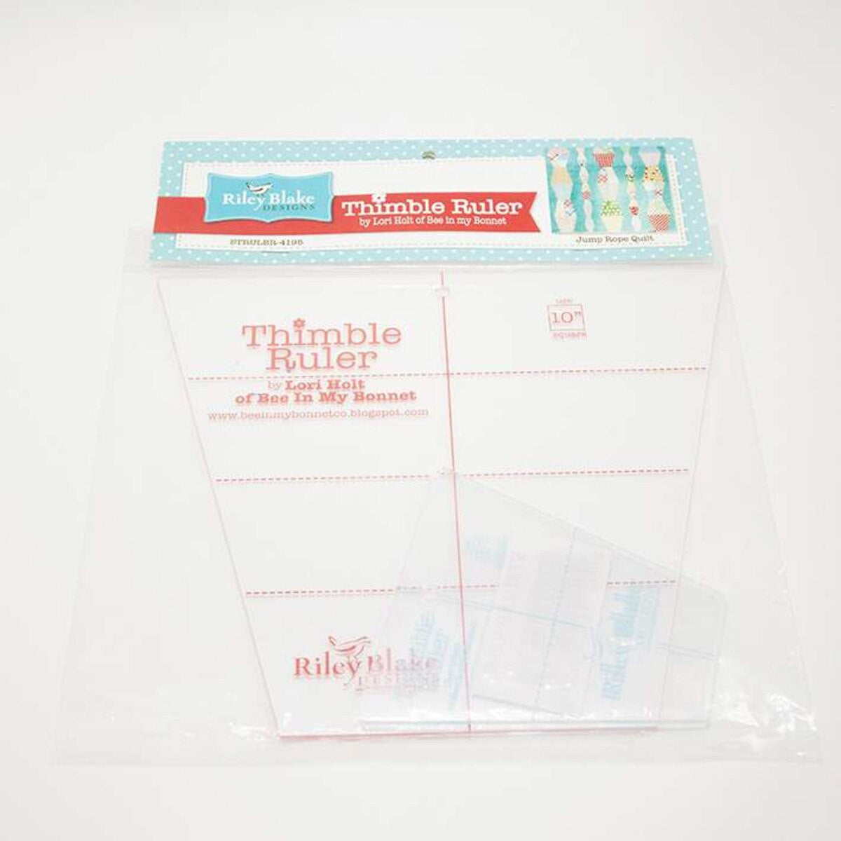 Lori Holt Thimble Rulers 10" and 5" Rulers for Precut Fabric Squares | Rotary Thimble Shapes | STRULER-4195