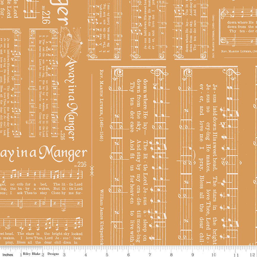 Home Town Holiday Caroling Cider Yardage by Lori Holt for Riley Blake Designs | C14901 CIDER
