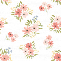 Between the Pages Main White Yardage by Fran Gulick of Cotton and Joy | C15370-WHITE