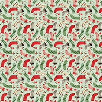 Charming Christmas Stockings Mint Yardage by Kelsey Carlson for Riley Blake Designs | C16353-MINT