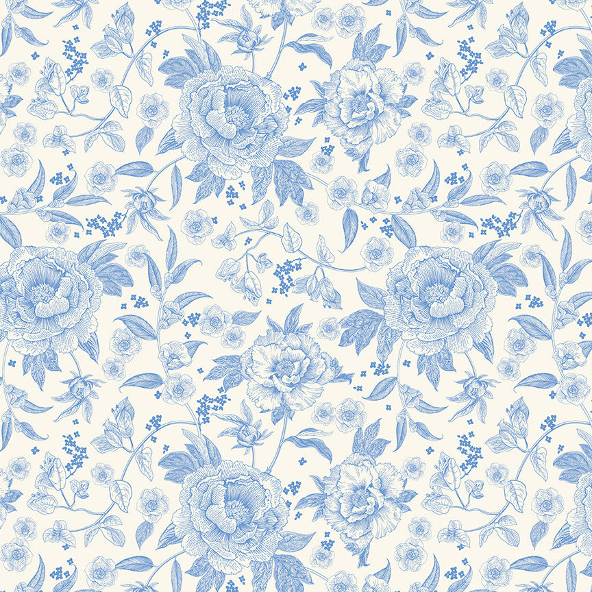 Penelope Main Cream Yardage by My Mind's Eye for Riley Blake Designs | C16640-CREAM