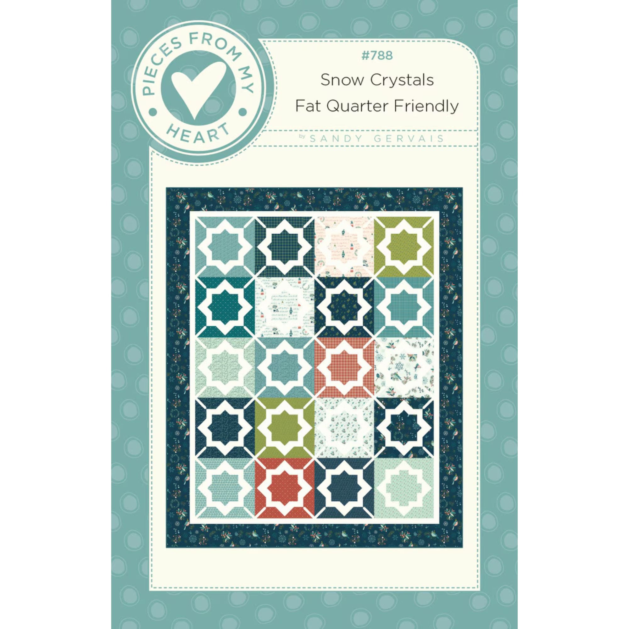 Snow Crystals Quilt Pattern by Sandy Gervais for Riley Blake Designs | P157-SNOWCRYSTALS