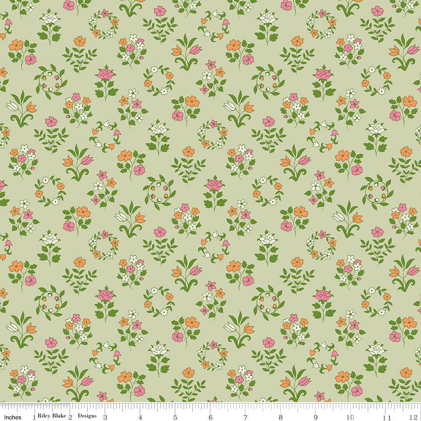 Craft Garden Mary's Embroidery A Yardage by Liberty Fabrics for Riley Blake Designs | 01667454A